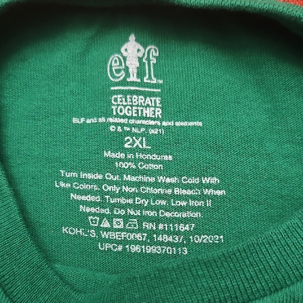 Festive Green OMG Santa Short Sleeve Tee - Picture 2 of 3